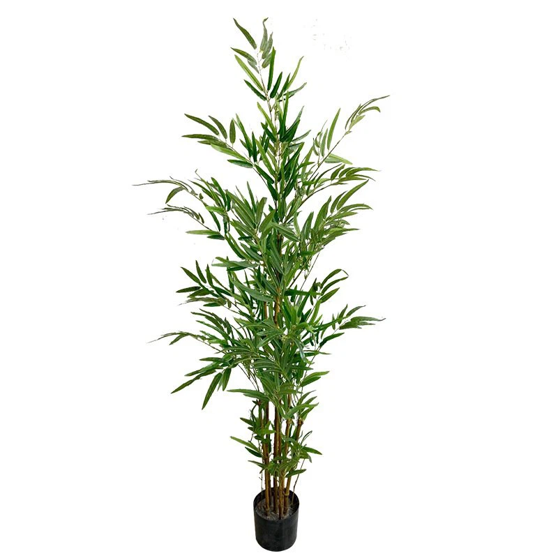 145cm Artificial Silk Screen Printing Bamboo Tree with Real Poles