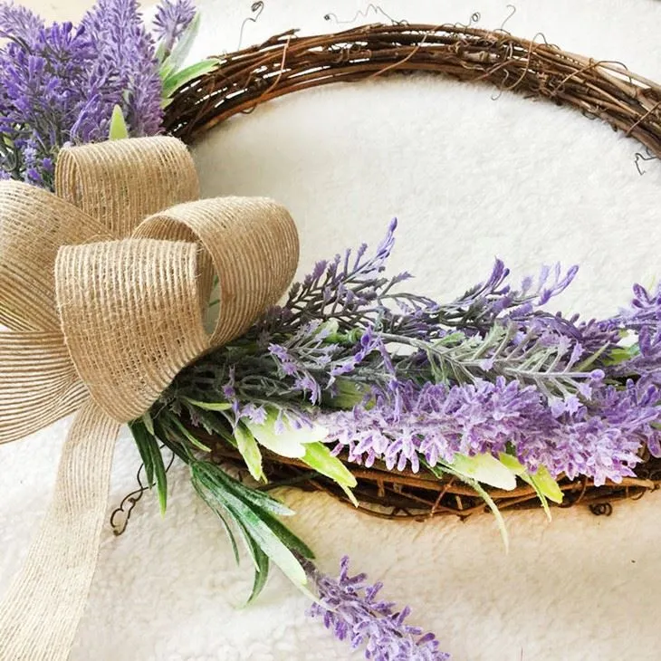 artificial lavender Garland Wedding Wreath